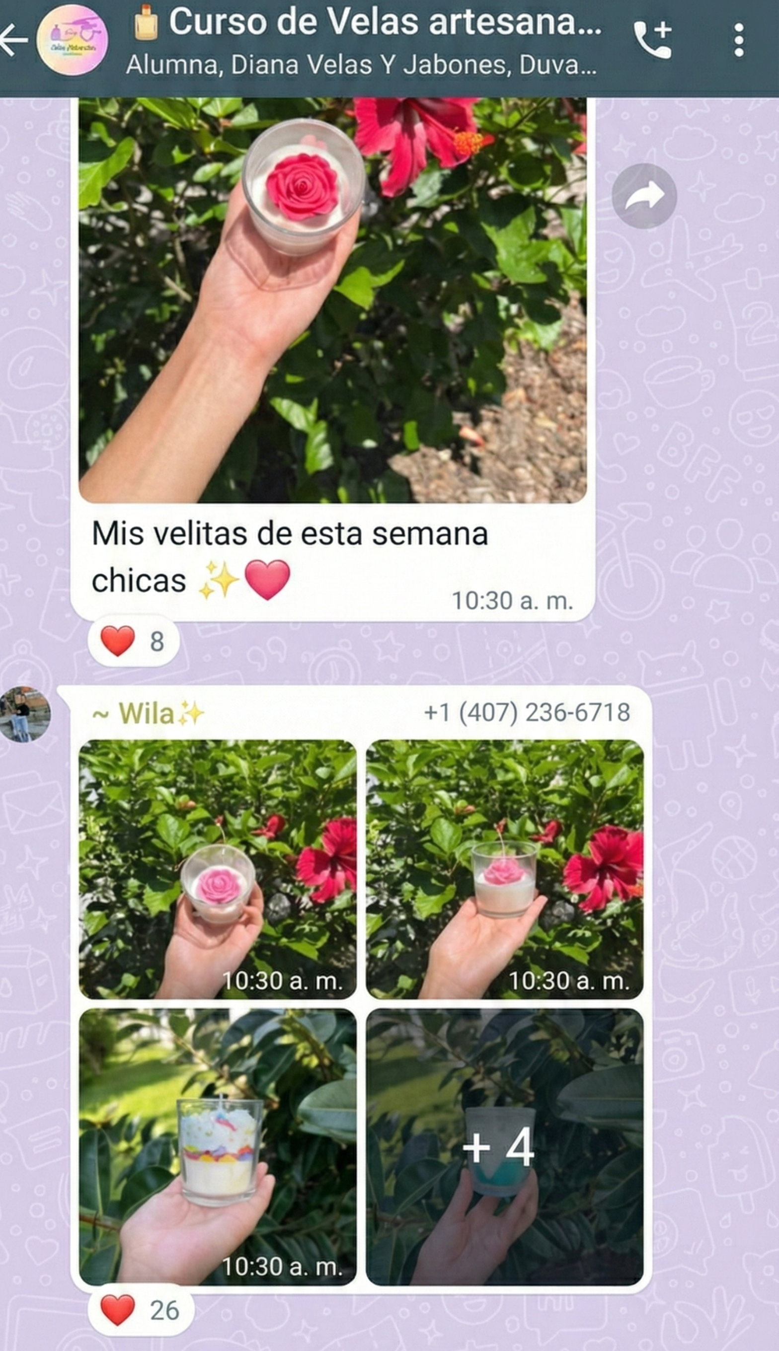 Testimonio alumna — reseña curso velas artesanales