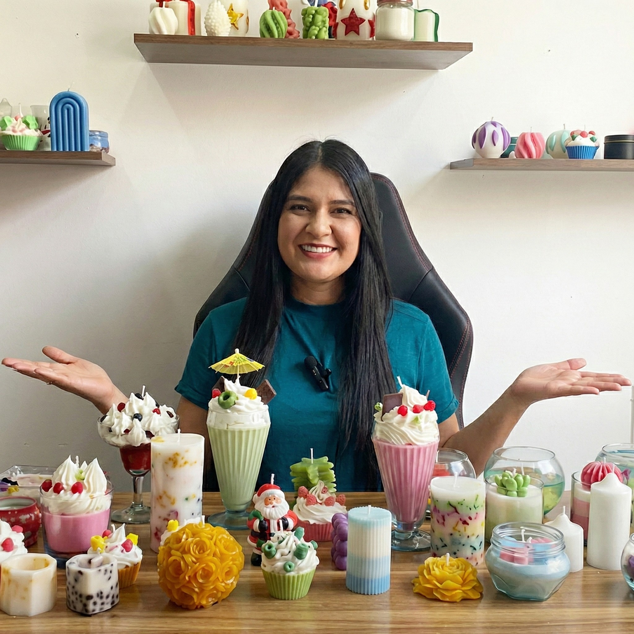 Erika — instructora del curso de velas artesanales